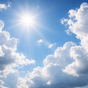 Cielos despejados con luz radiante