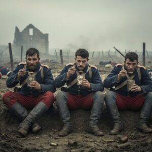 soldados comiendo